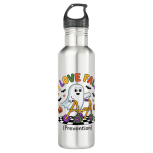 Cute I Love Fall Prevention Physical Therapy Ghost 710 Ml Water Bottle
