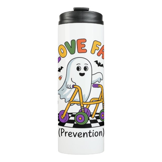 Cute I Love Fall Prevention Physical Therapy Ghost Thermal Tumbler (Front)
