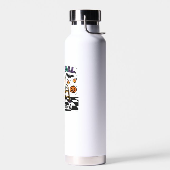 Cute I Love Fall Prevention Physical Therapy Ghost Water Bottle (Left)