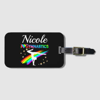 CUTE I LOVE GYMNASTICS PERSONALIZED DESIGN LUGGAGE TAG