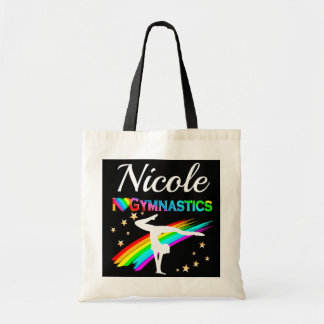 CUTE I LOVE GYMNASTICS PERSONALIZED DESIGN TOTE BAG