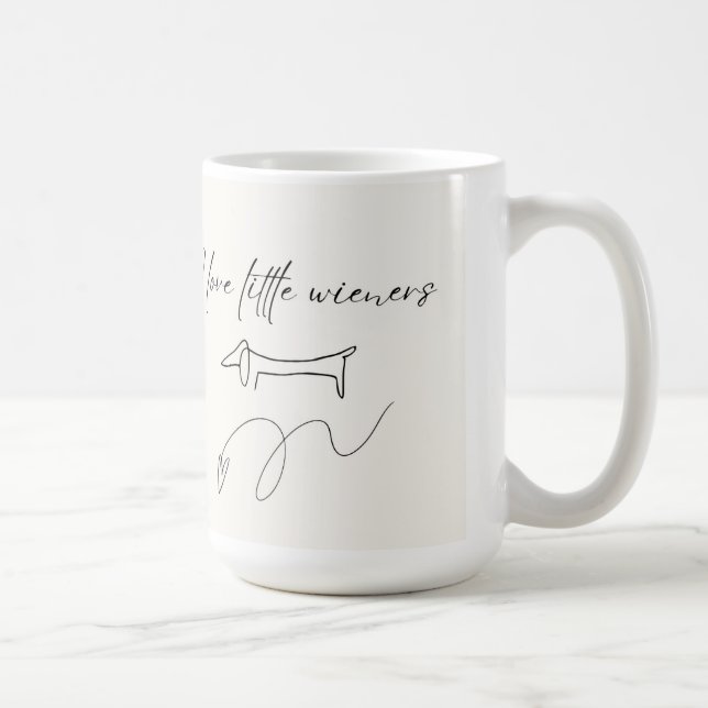 Cute I Love Little Wieners Mug (Right)