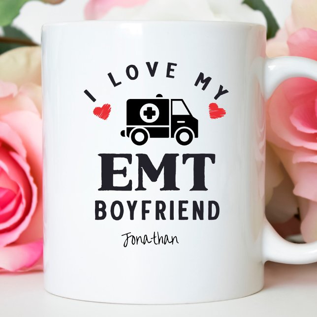 Cute I Love My EMT Boyfriend  Coffee Mug (Creator Uploaded)