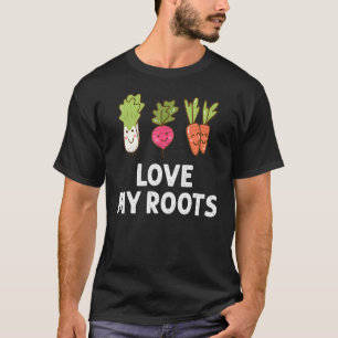 Cute I Love My Roots Toddler Root Vegetables Garde T-Shirt