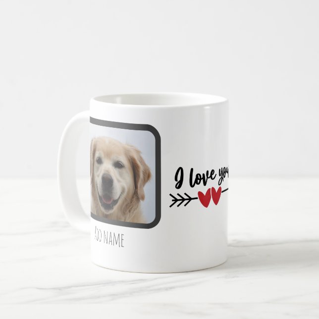Cute I love you illustration two photo with name Coffee Mug (Front Left)