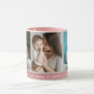 Cute I LOVE YOU MOM Happy Mother's Day Photo Mug