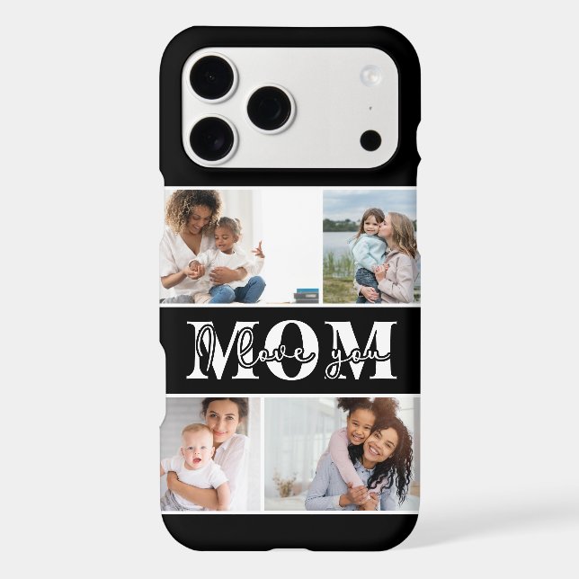 Cute I LOVE YOU MOM Mother's Day Photo (Back)