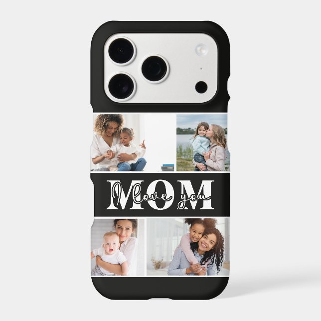 Cute I LOVE YOU MOM Mother's Day Photo (Back)