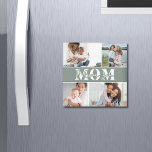Cute I LOVE YOU MOM Mother's Day Photo Magnet<br><div class="desc">Cute I Love You Mum Mother's Day Photo Magnets features four of your favourite photos with the text "I love you Mum" in modern white typography. Designed by ©Evco Studio www.zazzle.com/store/evcostudio</div>