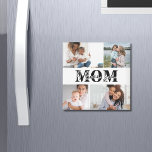 Cute I LOVE YOU MOM Mother's Day Photo Magnet<br><div class="desc">Cute I Love You Mum Mother's Day Photo Magnets features four of your favourite photos with the text "I love you Mum" in modern black typography. Designed by ©Evco Studio www.zazzle.com/store/evcostudio</div>