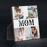 Cute I LOVE YOU MOM Mother's Day Photo Plaque<br><div class="desc">Cute I Love You Mum Mother's Day Photo Plaque features four of your favourite photos with the text "I love you Mum" in modern black typography. Designed by ©Evco Studio www.zazzle.com/store/evcostudio</div>