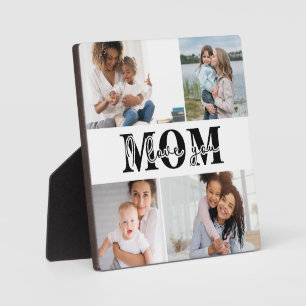 Cute I LOVE YOU MOM Mother's Day Photo Plaque