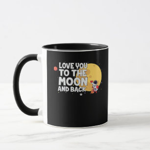 Cute I Love You To The Moon And Back Valentine Lov Mug