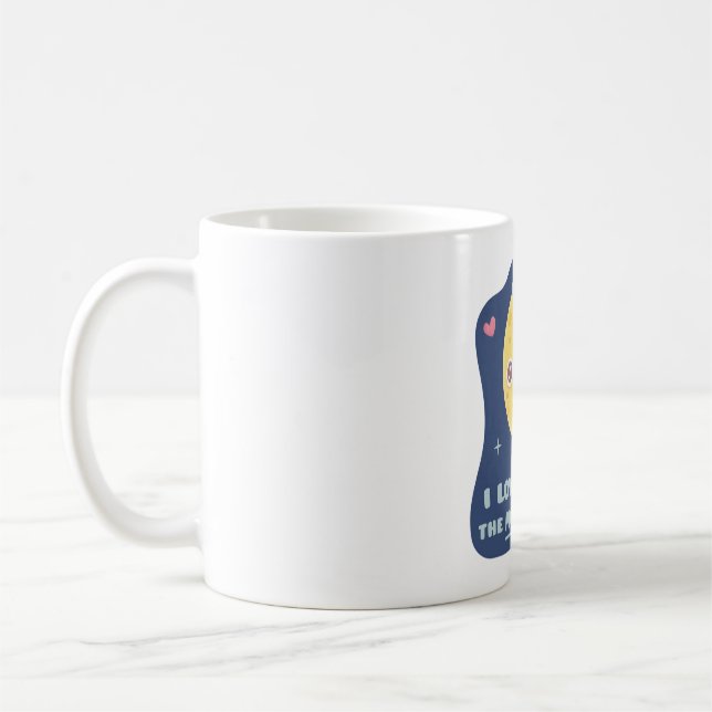 Cute I Love You To the Moon & Back Coffee Mug (Left)