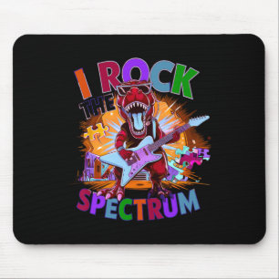 Cute I Rock The Spectrum Autism Mother Motivated A Mouse Mat