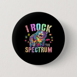 Cute I Rock The Spectrum Autism Proud Mum Motivati 6 Cm Round Badge