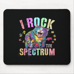 Cute I Rock The Spectrum Autism Proud Mum Motivati Mouse Mat