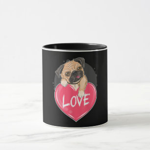 Cute I Steal Hearts Pug Valentine Day Gift Mug