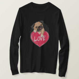 Cute I Steal Hearts Pug Valentine Day Gift T-Shirt