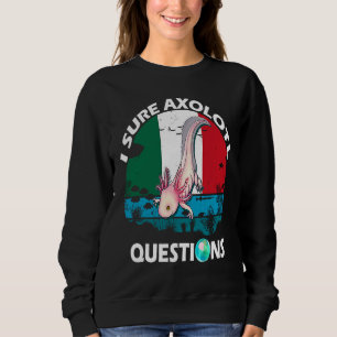 Cute I Sure Axolotl Questions Idea for Boys Girls Sweatshirt