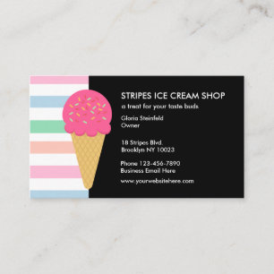 Cute Ice Cream Business Cards