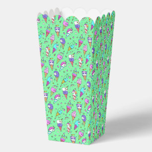 cute ice-cream can unicorn pattern favour box