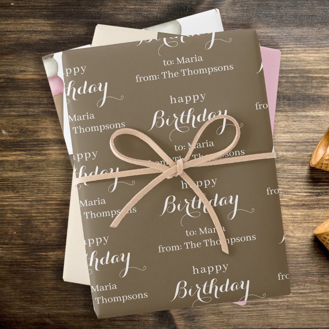 Cute Ice Cream Cone Whimsical Neapolitan Pattern Wrapping Paper Sheet (Creator Uploaded)