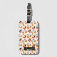 Cute Ice Cream Doodle Pattern | Add Your Name