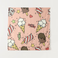Cute Ice Cream & Lollipops: Seamless