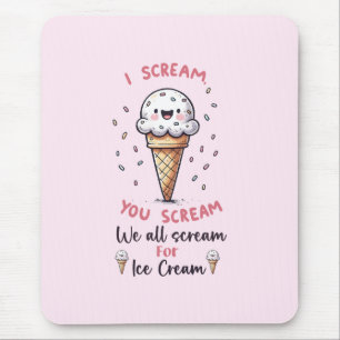 Cute Ice Cream Pun  Mouse Mat