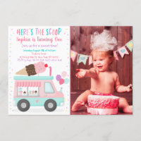 Cute Ice Cream Truck Birthday