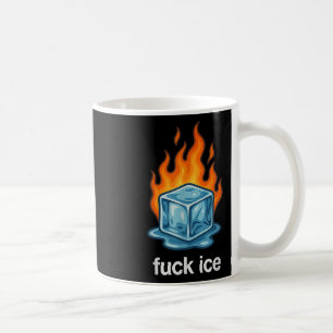 Cute Ice Cube On Fire For Ice Protest Deportation Coffee Mug