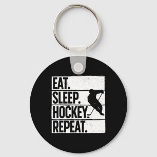 Cute Ice Hockey For Men Women Hockey Lover Goalie Key Ring