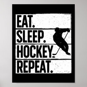 Cute Ice Hockey For Men Women Hockey Lover Goalie Poster