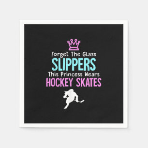 Cute Ice Hockey Girls Gift Women Quote Napkin