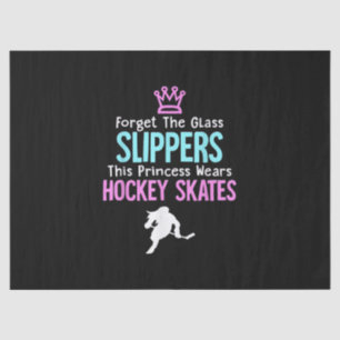 Cute Ice Hockey Girls Gift Women Quote Tissue Paper