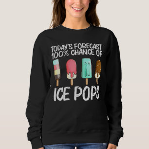 Cute Ice Pop For Men Women Ice Cream Frozen Food   Sweatshirt