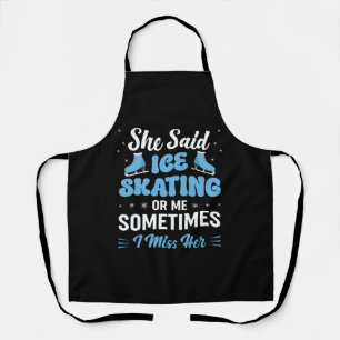 Cute Ice Rink Synchronised is Calling Apron