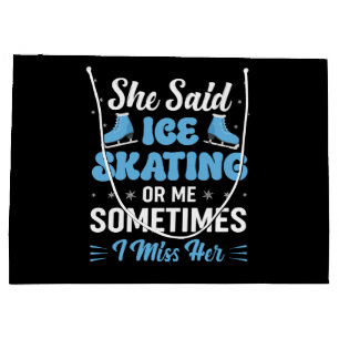 Cute Ice Rink Synchronised is Calling Large Gift Bag