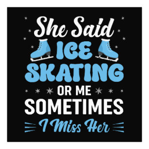 Cute Ice Rink Synchronised is Calling Photo Print