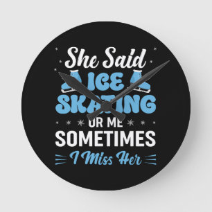 Cute Ice Rink Synchronised is Calling Round Clock