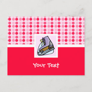 Cute Ice Skate Postcard