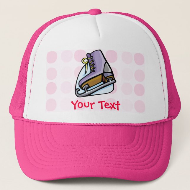 Cute Ice Skate Trucker Hat (Front)
