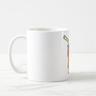 Cute Iced Lemon Tea Drink Coffee Mug