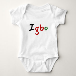 Cute Igbo Pan African Baby Bodysuit