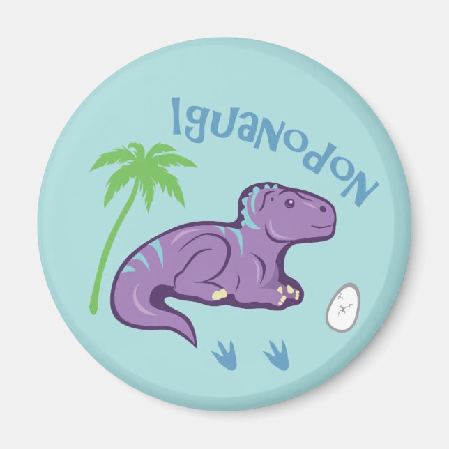 Cute Iguanodon Magnet (Front)