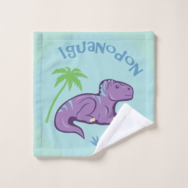 Cute Iguanodon Wash Cloth (Wash Cloth)