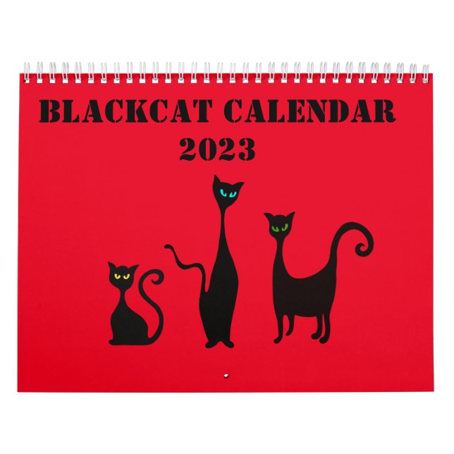 Cute Illustrated Calendar with Cats (Cover)