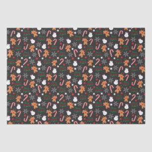 Cute Illustrated Christmas Character  Tissue Paper