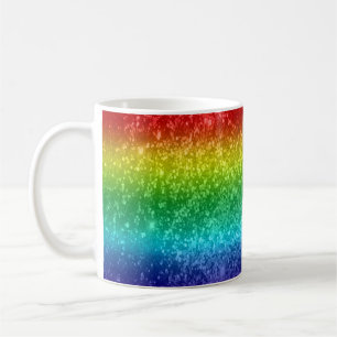 Cute Illustrated Glitter Cartoon Rainbow Fun  Coffee Mug